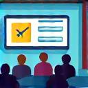 Icon of a group presentation