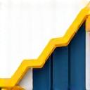 Upward trending graph icon